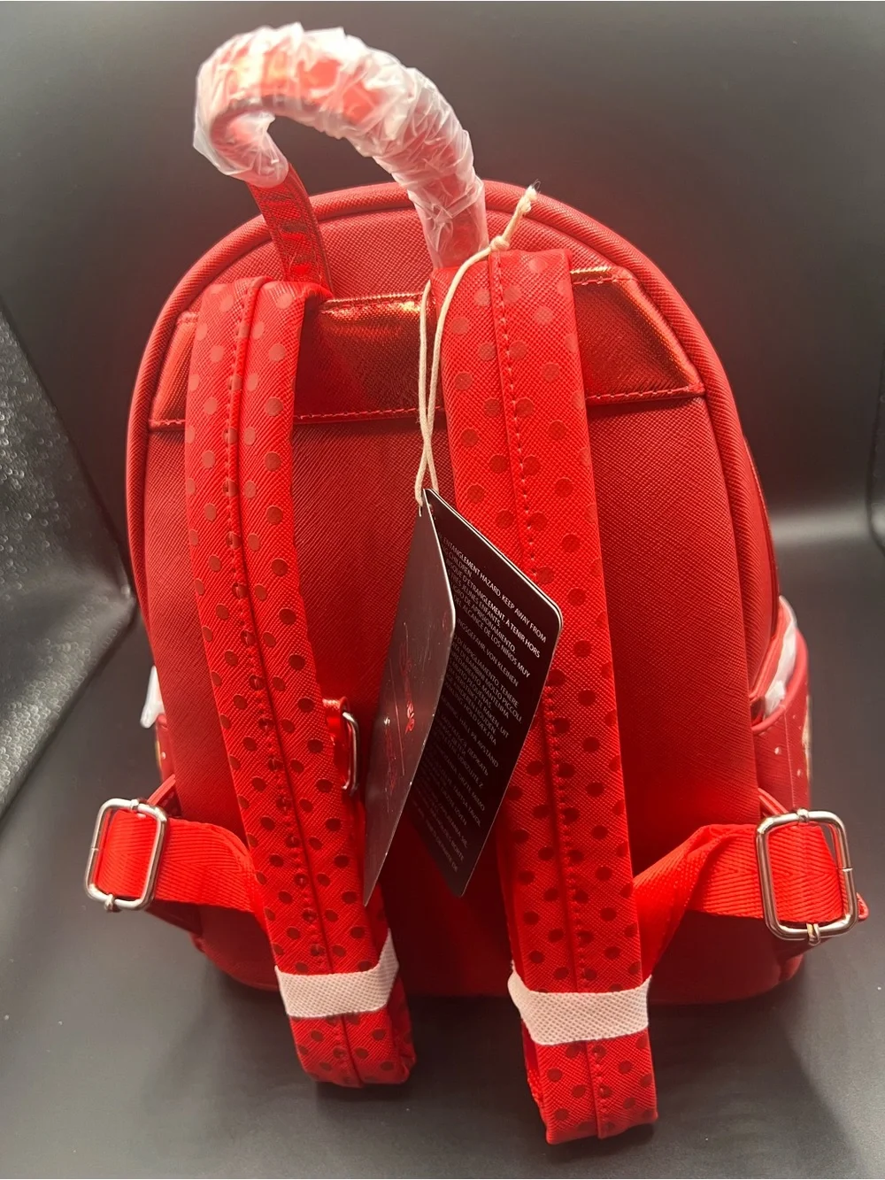 NWT Loungefly Mickey & Minnie Christmas ornament mini backpack